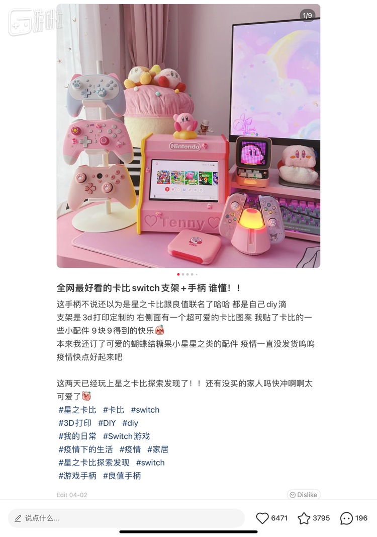 一个星之卡比专场的ns及手柄收藏改造贴